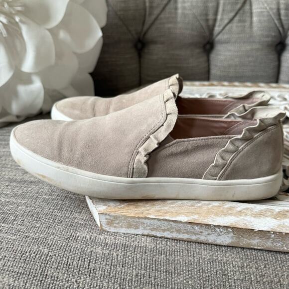 Kate Spade Tan Suede Slip-On Sneakers Shoes Women’s 8.5 - Picture 3 of 9